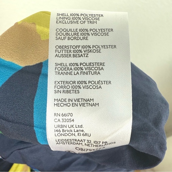 Anthropologie Maeve Midi Skirt The Valerie Pleated Blue Motif Preppy Floral sz 4 - Picture 6 of 7